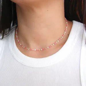 Pink Multicolor Choker