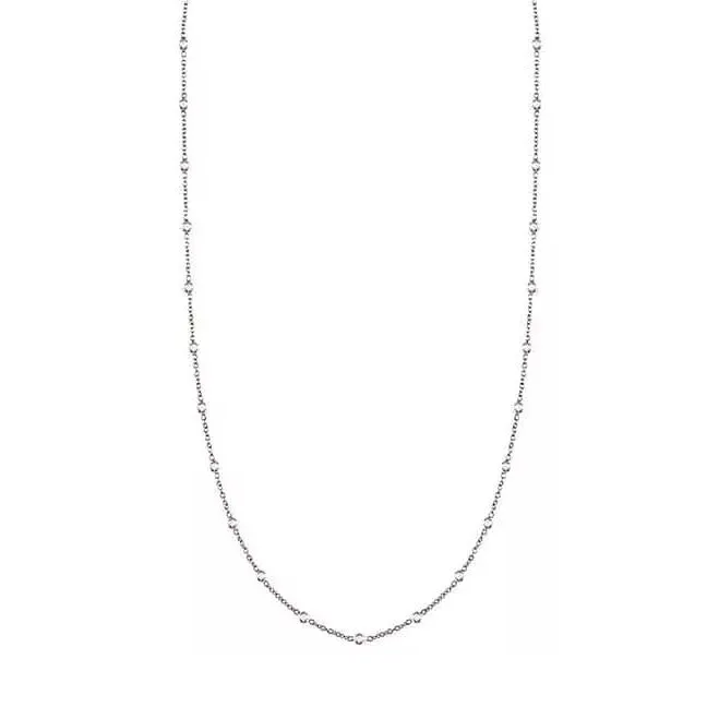 Platinum Diamonds By The Yard 18-Inch Necklace