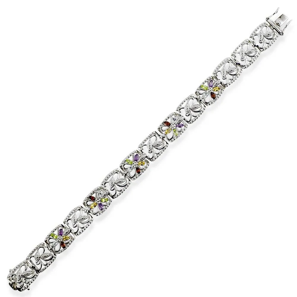 Preciada Gemstone Sterling Silver Bracelet