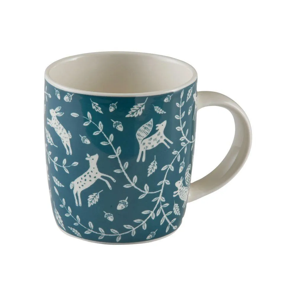 Price & Kensington 340ml Emerald Green Woodland Mug