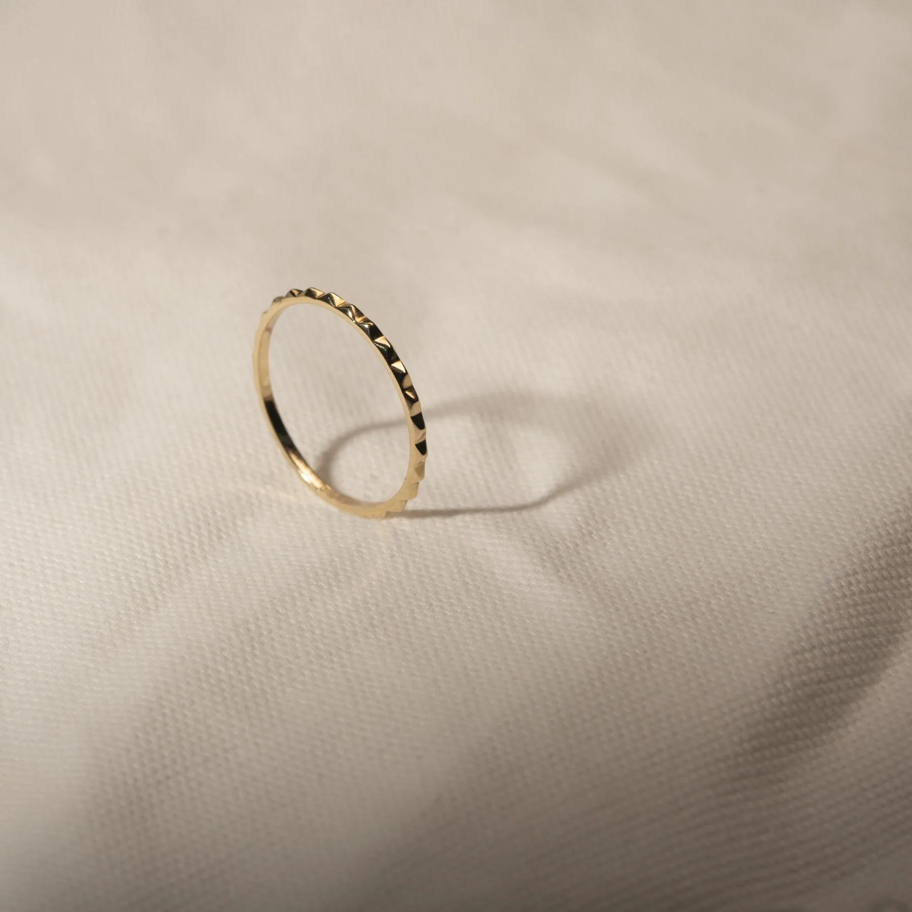 Pyramid 14kt Gold Ring