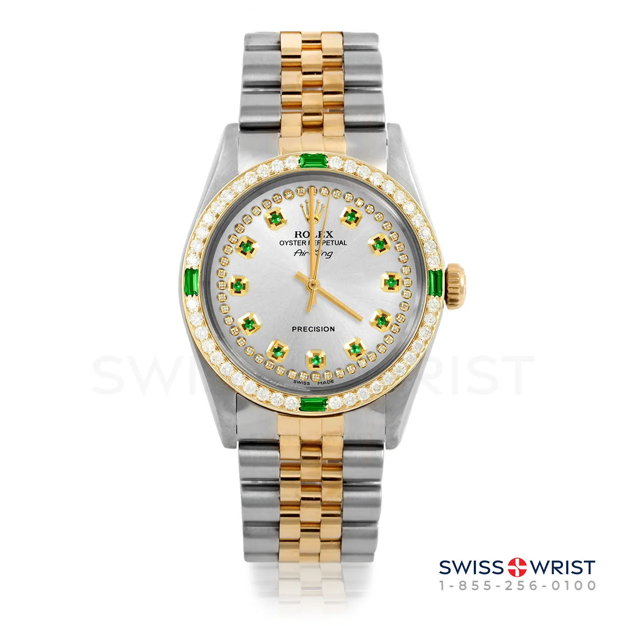 Rolex Air King 34mm | 5500-TT-SLV-STRE-4EMD-JBL
