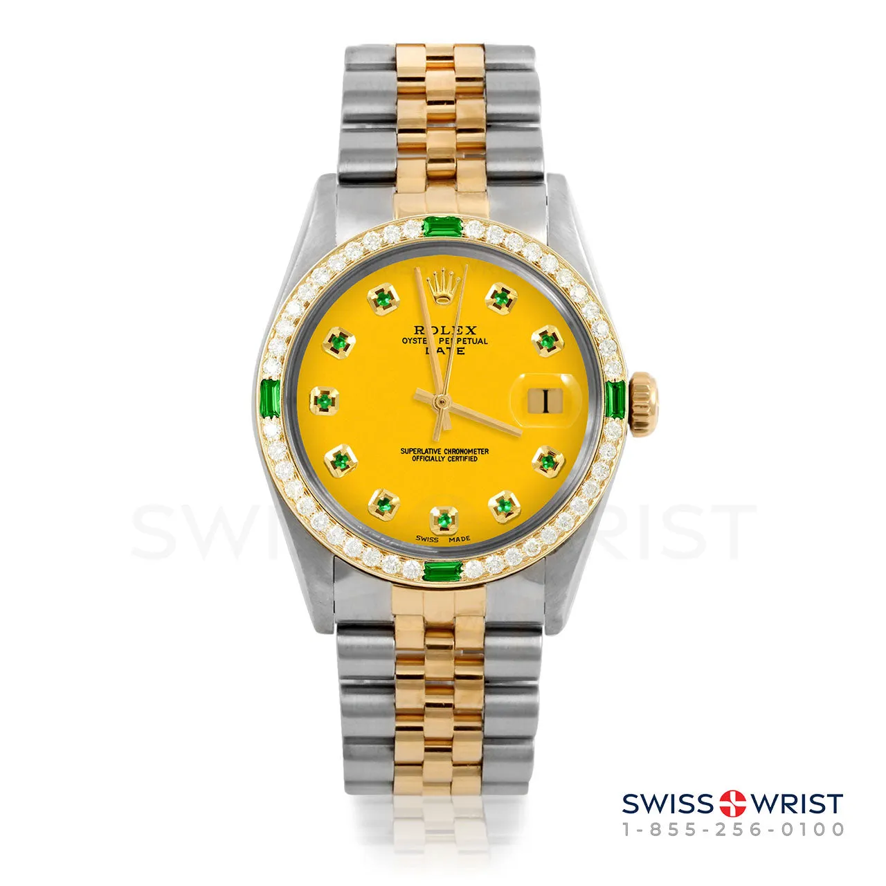 Rolex Date 34mm | 1500-TT-YLW-EMD-AM-4EMD-JBL