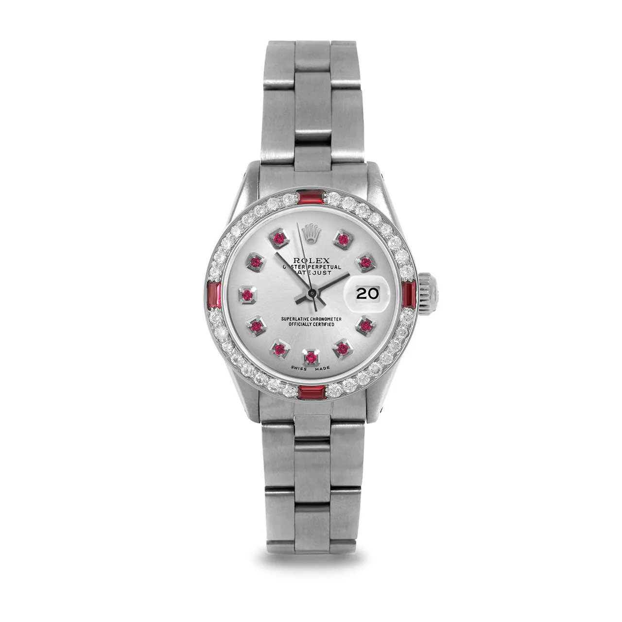 Rolex Datejust 26mm | 6917-SS-SLV-RBY-AM-4RBY-OYS