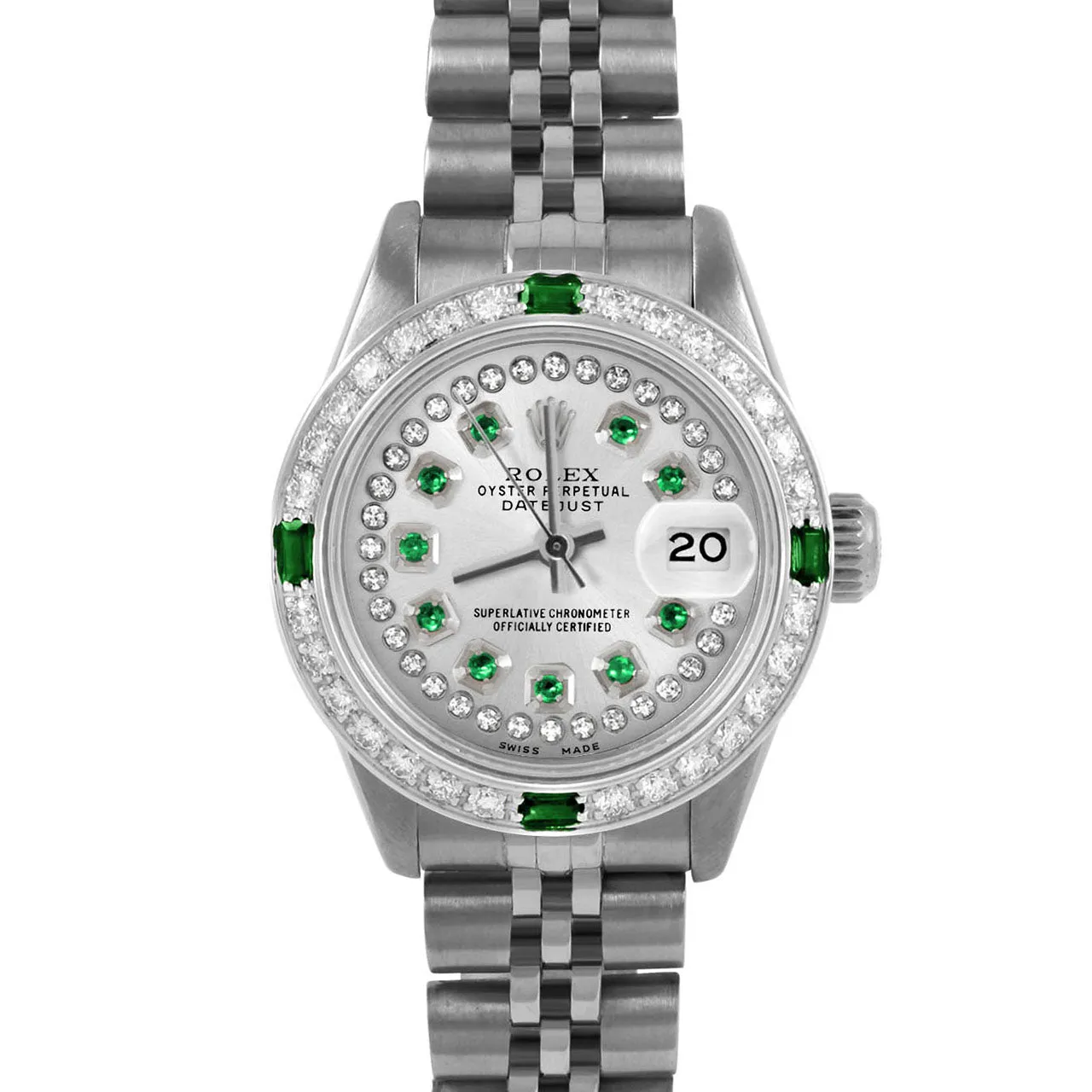 Rolex Datejust 26mm | 6917-SS-SLV-STRE-4EMD-JBL