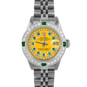Rolex Datejust 26mm | 6917-SS-YLW-STRE-4EMD-JBL