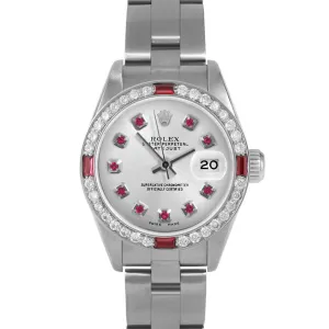 Rolex Datejust 26mm | 69174-SLV-RBY-AM-4RBY-OYS