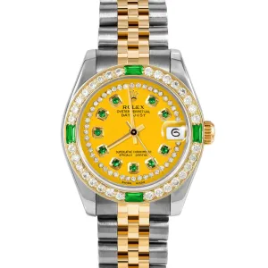Rolex Datejust 31mm | 178273-YLW-STRE-4EMD-JBL