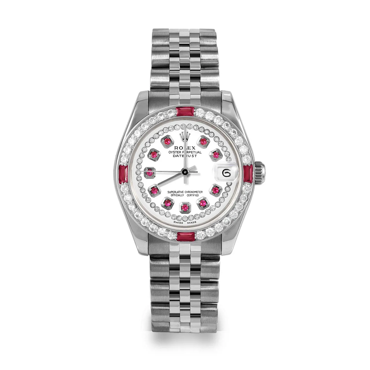 Rolex Datejust 31mm | 178274-WHT-STRR-4RBY-JBL