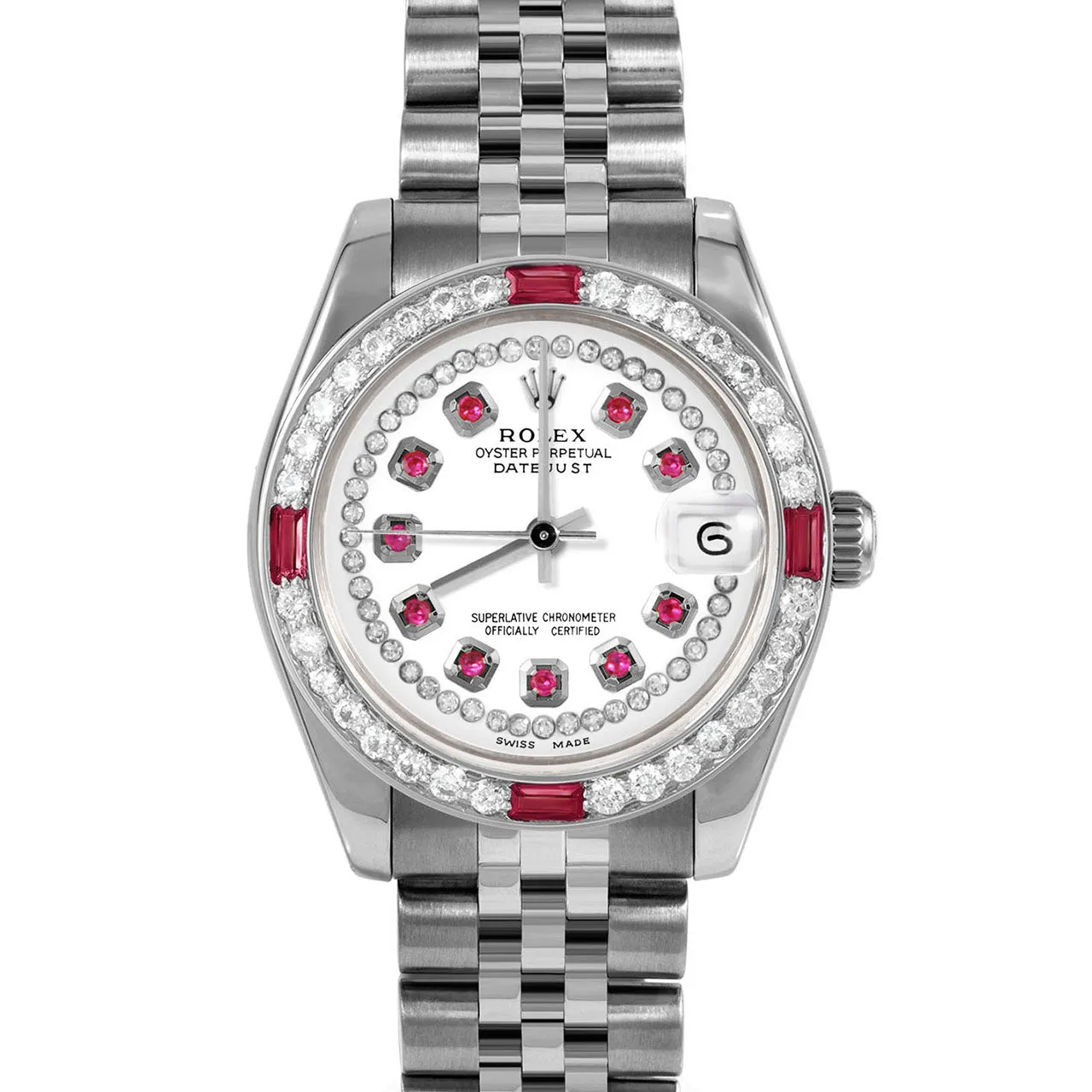 Rolex Datejust 31mm | 178274-WHT-STRR-4RBY-JBL