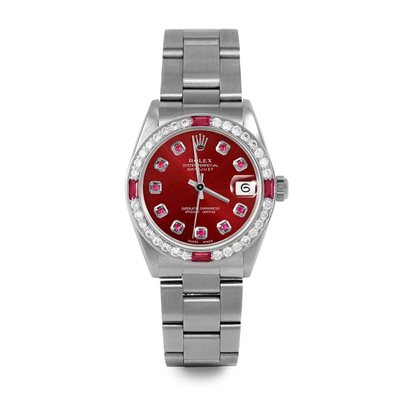 Rolex Datejust 31mm | 6827-SS-RED-RBY-AM-4RBY-OYS