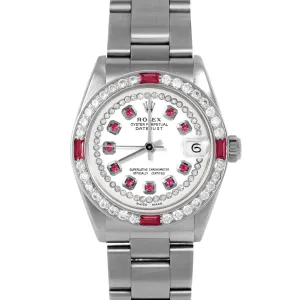 Rolex Datejust 31mm | 6827-SS-WHT-STRR-4RBY-OYS