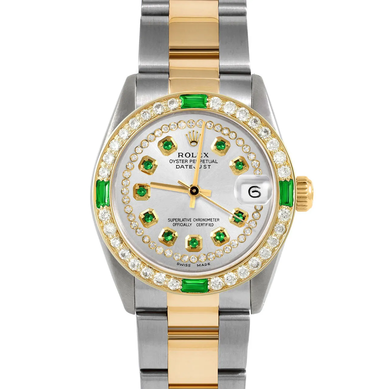 Rolex Datejust 31mm | 6827-TT-SLV-STRE-4EMD-OYS
