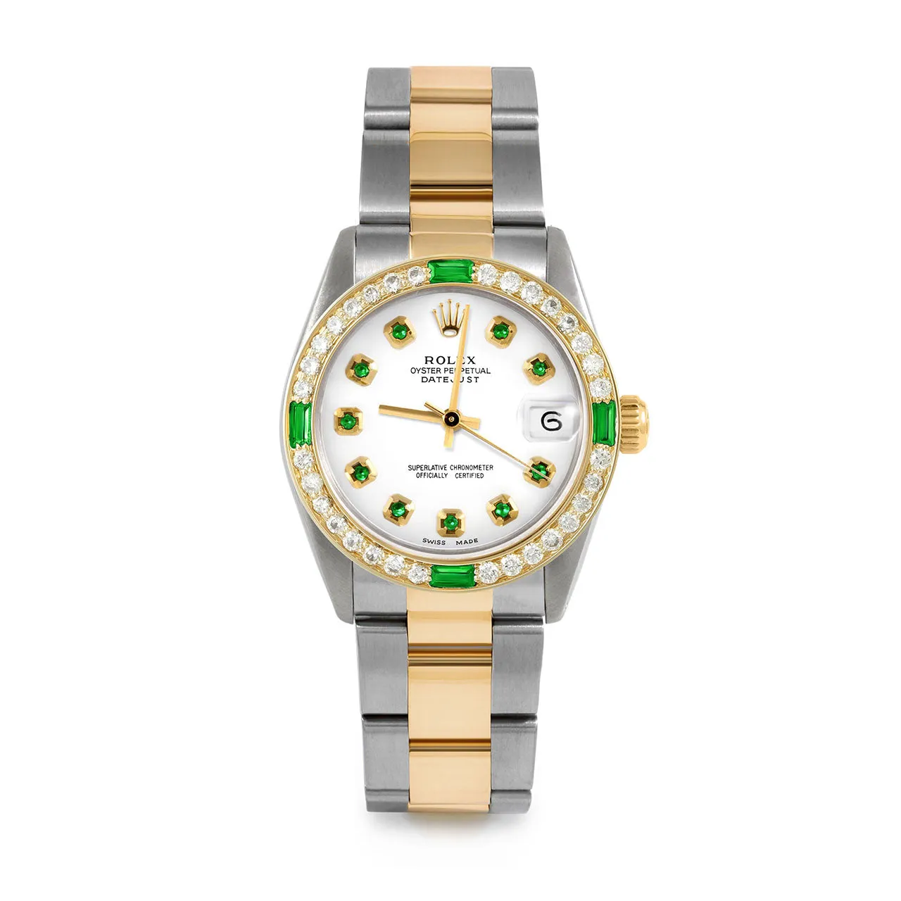 Rolex Datejust 31mm | 6827-TT-WHT-EMD-AM-4EMD-OYS