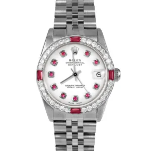 Rolex Datejust 31mm | 68274-WHT-RBY-AM-4RBY-JBL