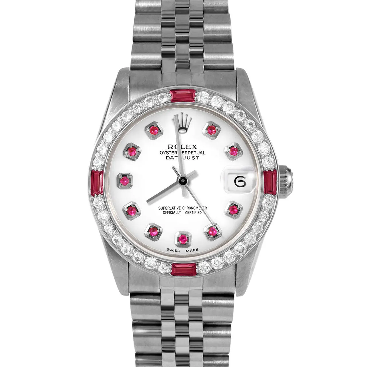 Rolex Datejust 31mm | 68274-WHT-RBY-AM-4RBY-JBL