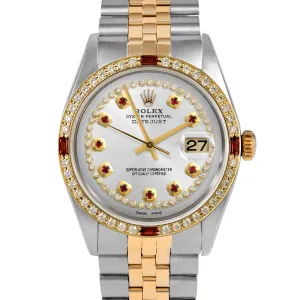 Rolex Datejust 36mm | 1601-TT-SLV-STRR-4RBY-JBL