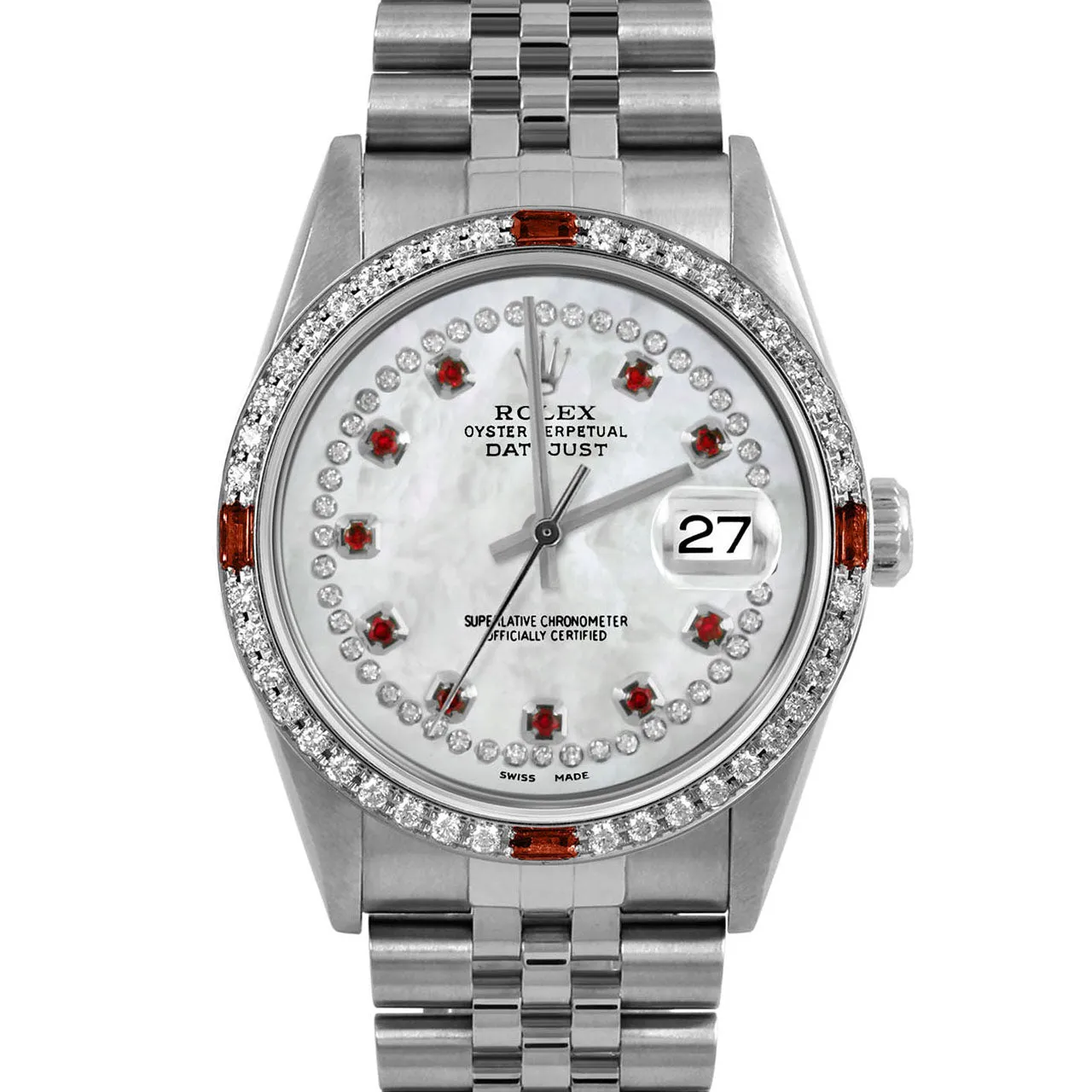 Rolex Datejust 36mm | 16234-WMOP-STRR-4RBY-JBL