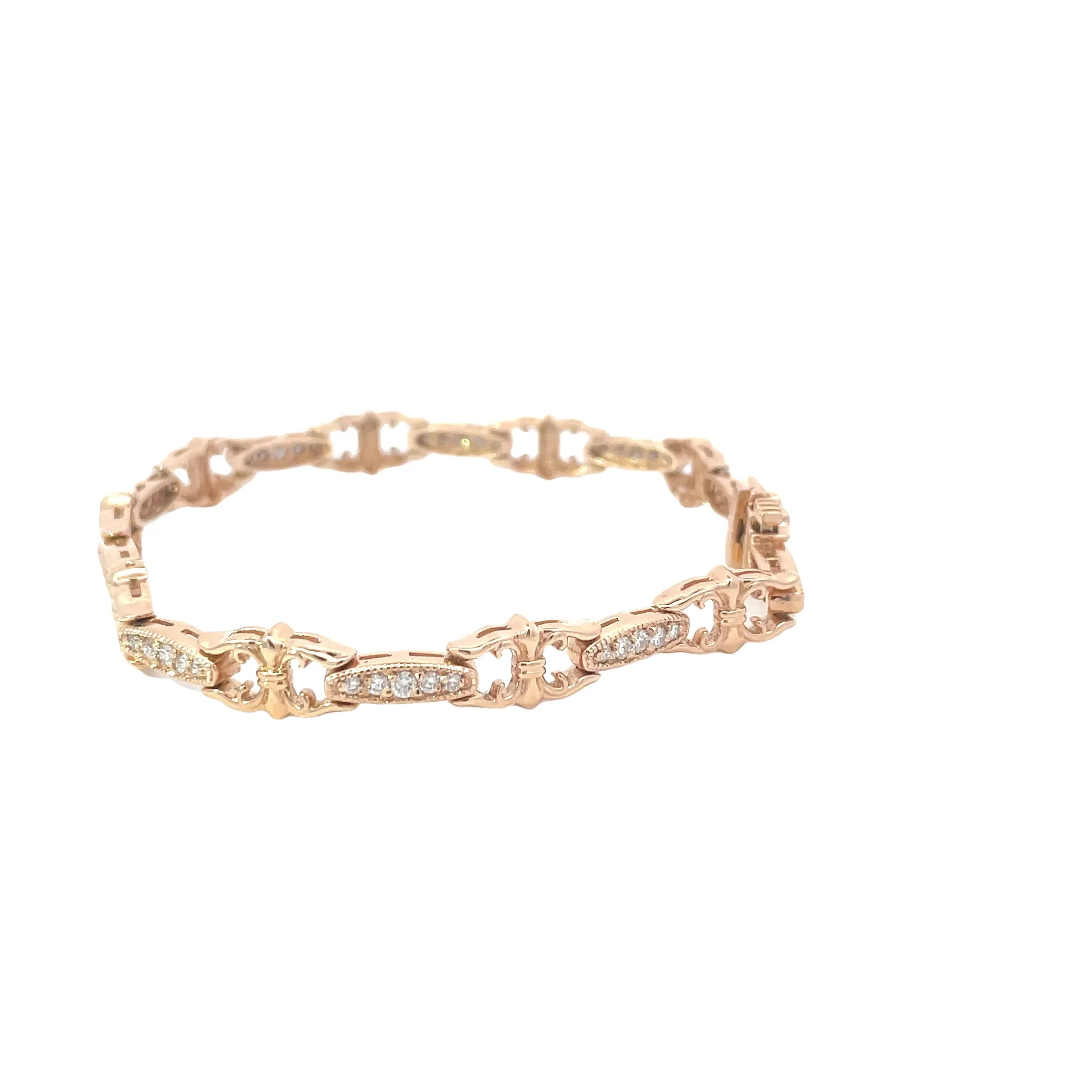 Rose Gold Diamond Decorative Bracelet