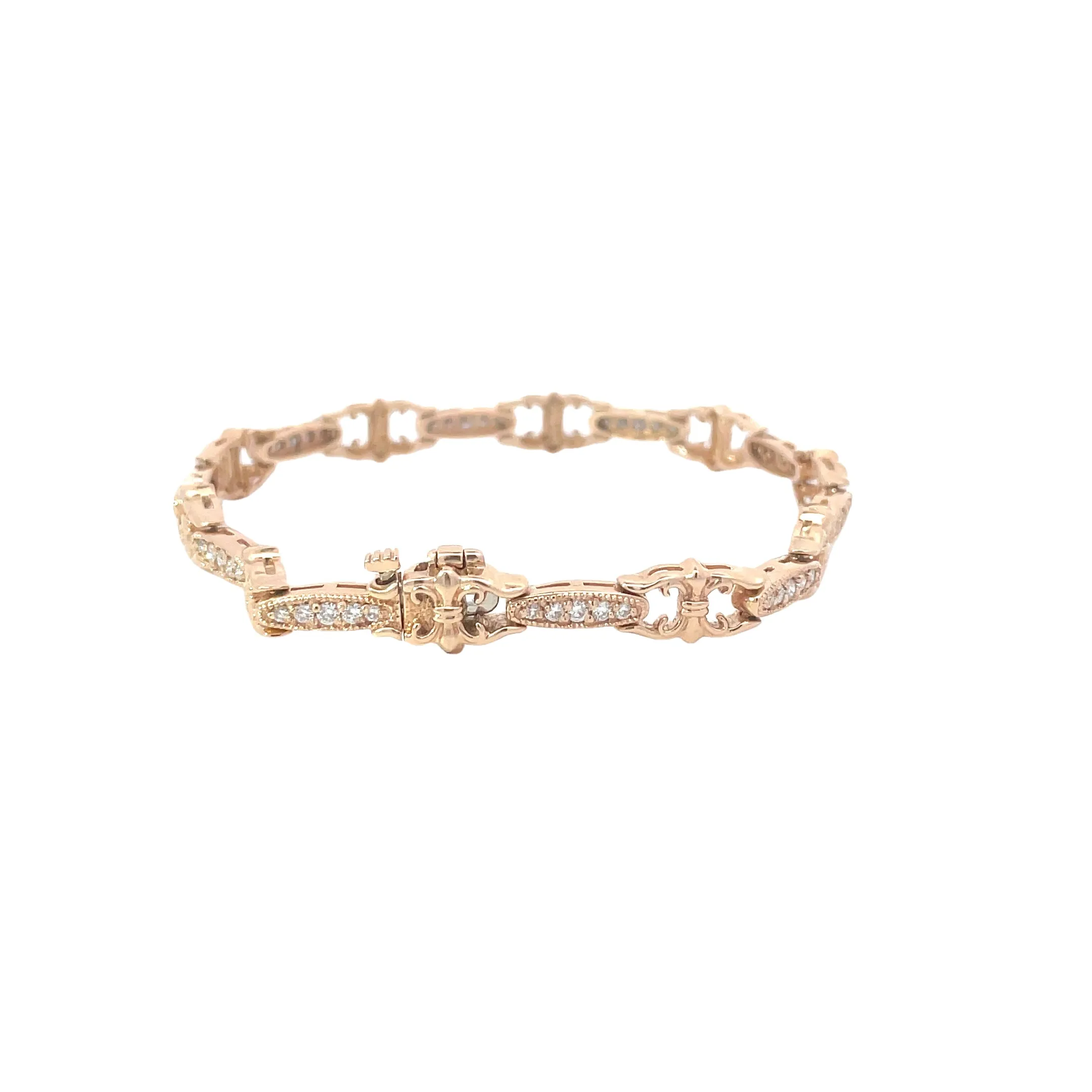 Rose Gold Diamond Decorative Bracelet