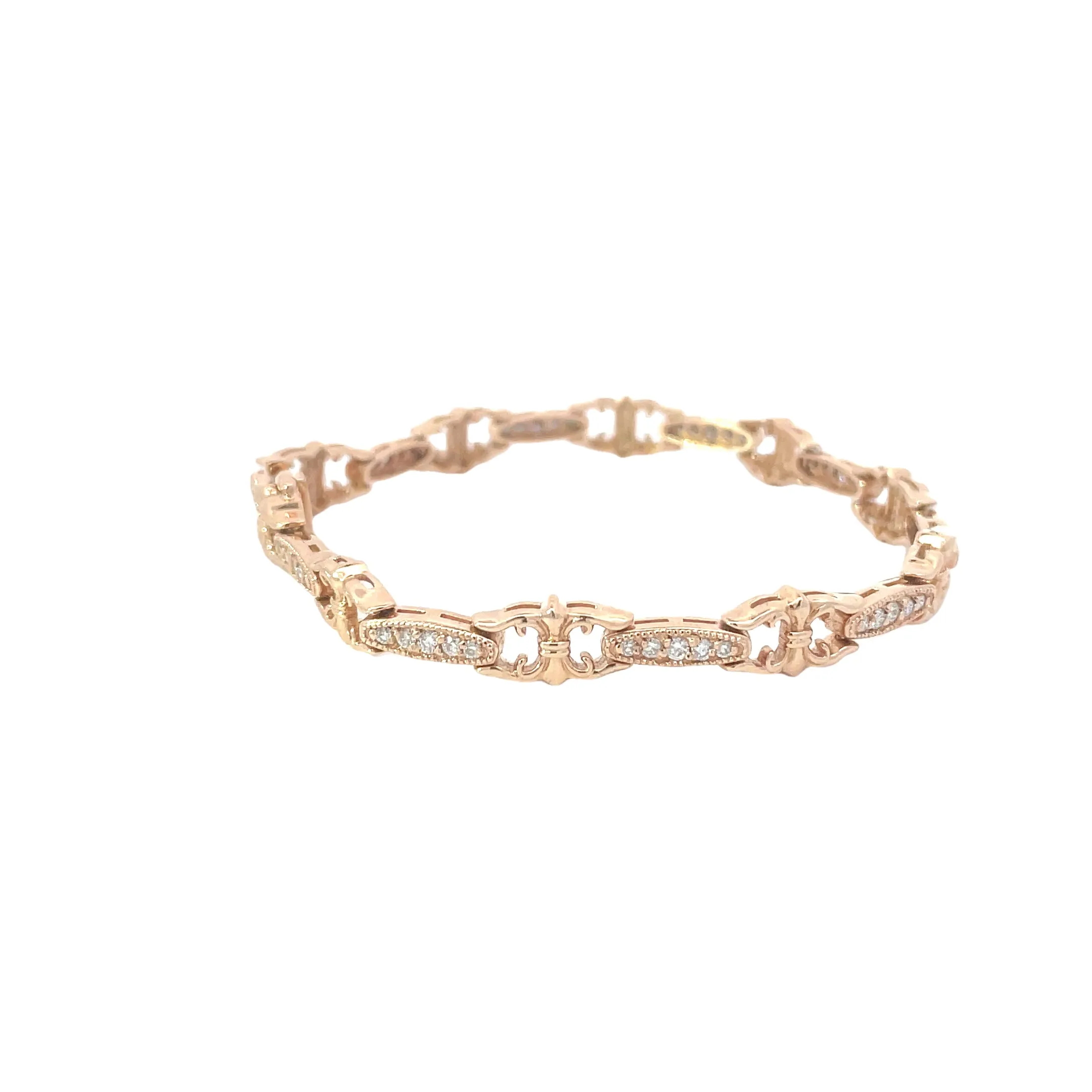 Rose Gold Diamond Decorative Bracelet