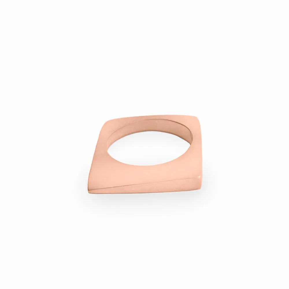 Rose Gold Ice Shard Ring - Tall
