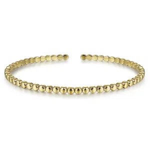 Round Beaded Cuff Bracelet