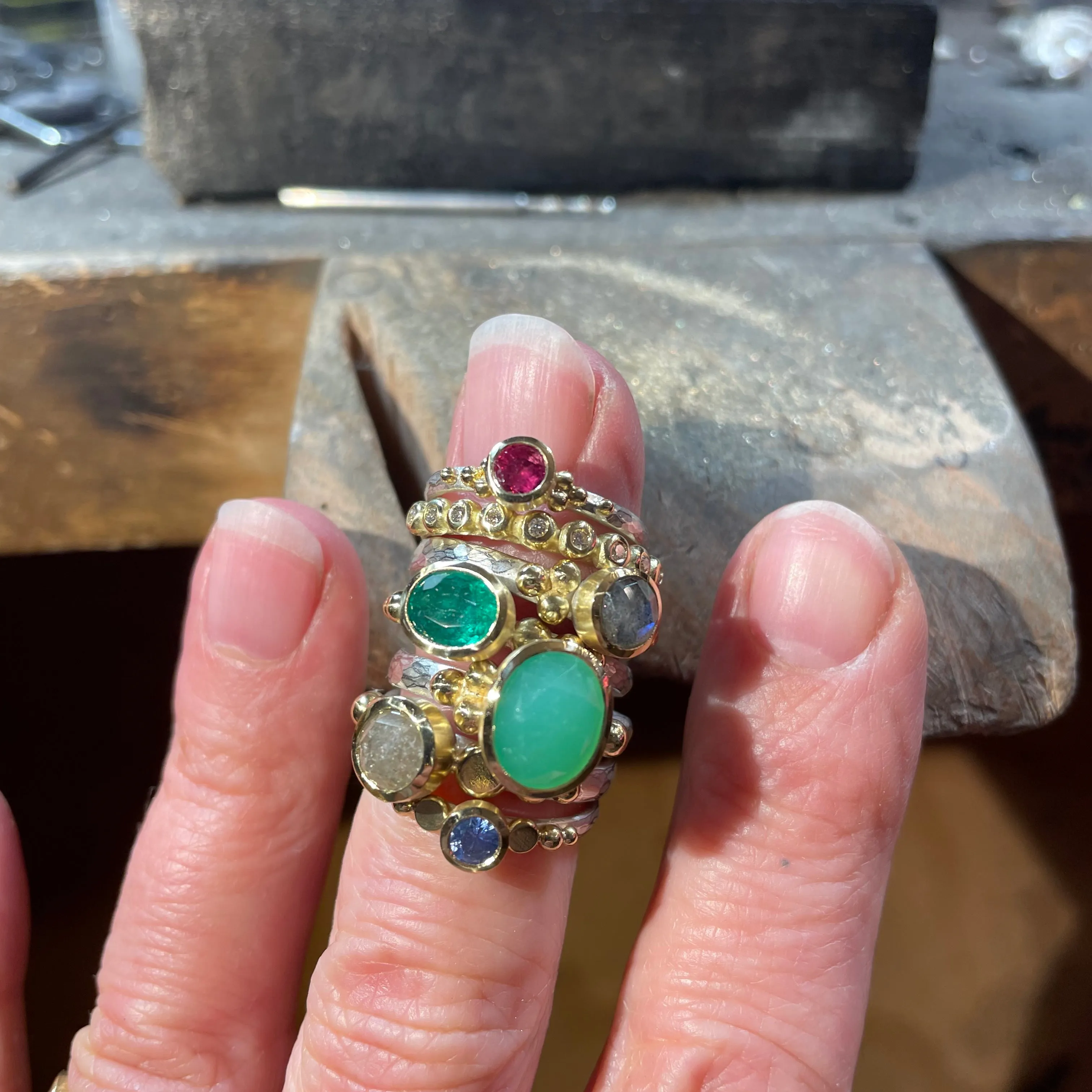 Ruby Granulation Ring