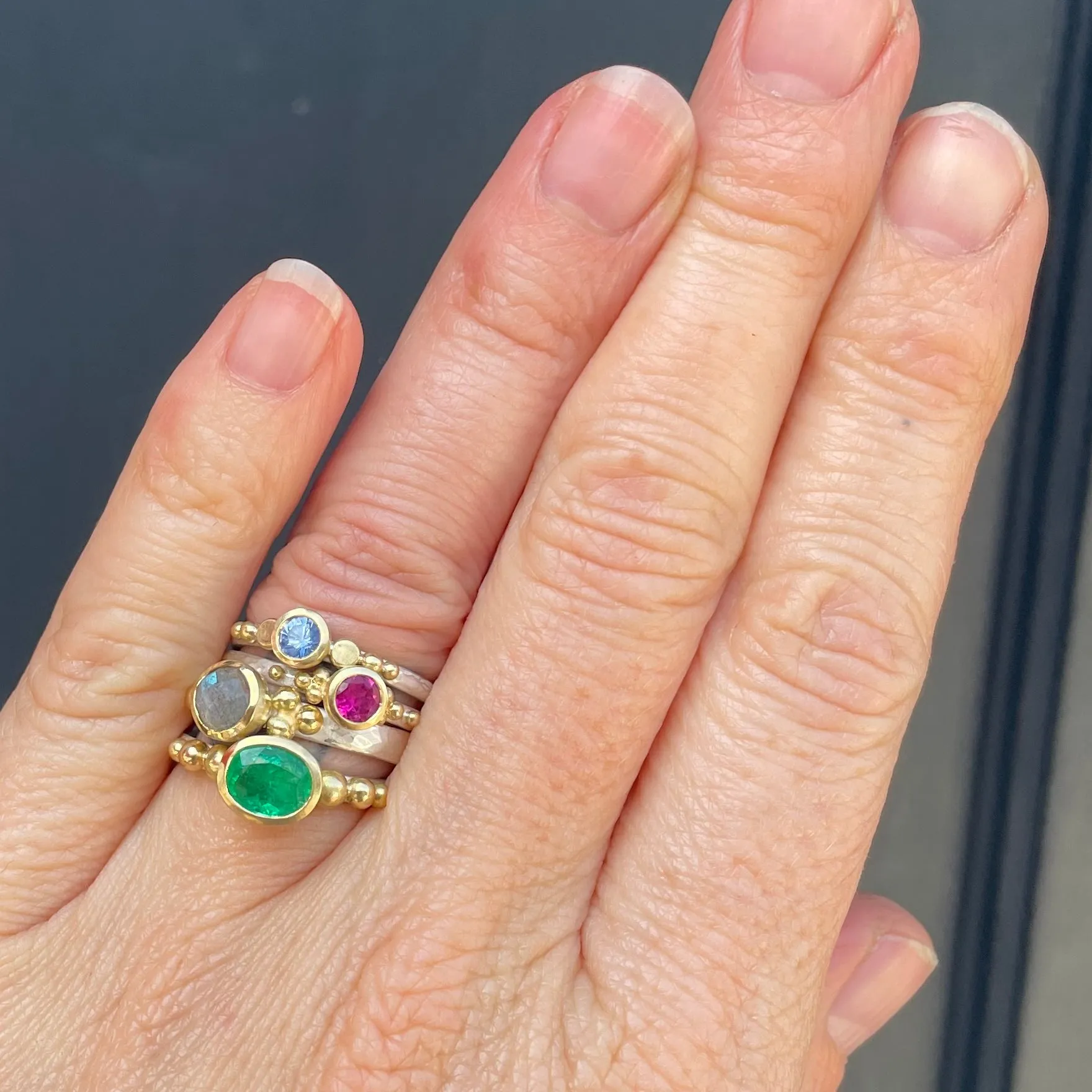 Ruby Granulation Ring