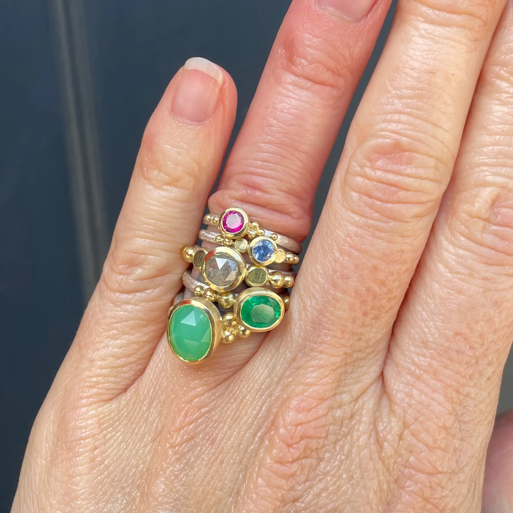 Ruby Granulation Ring