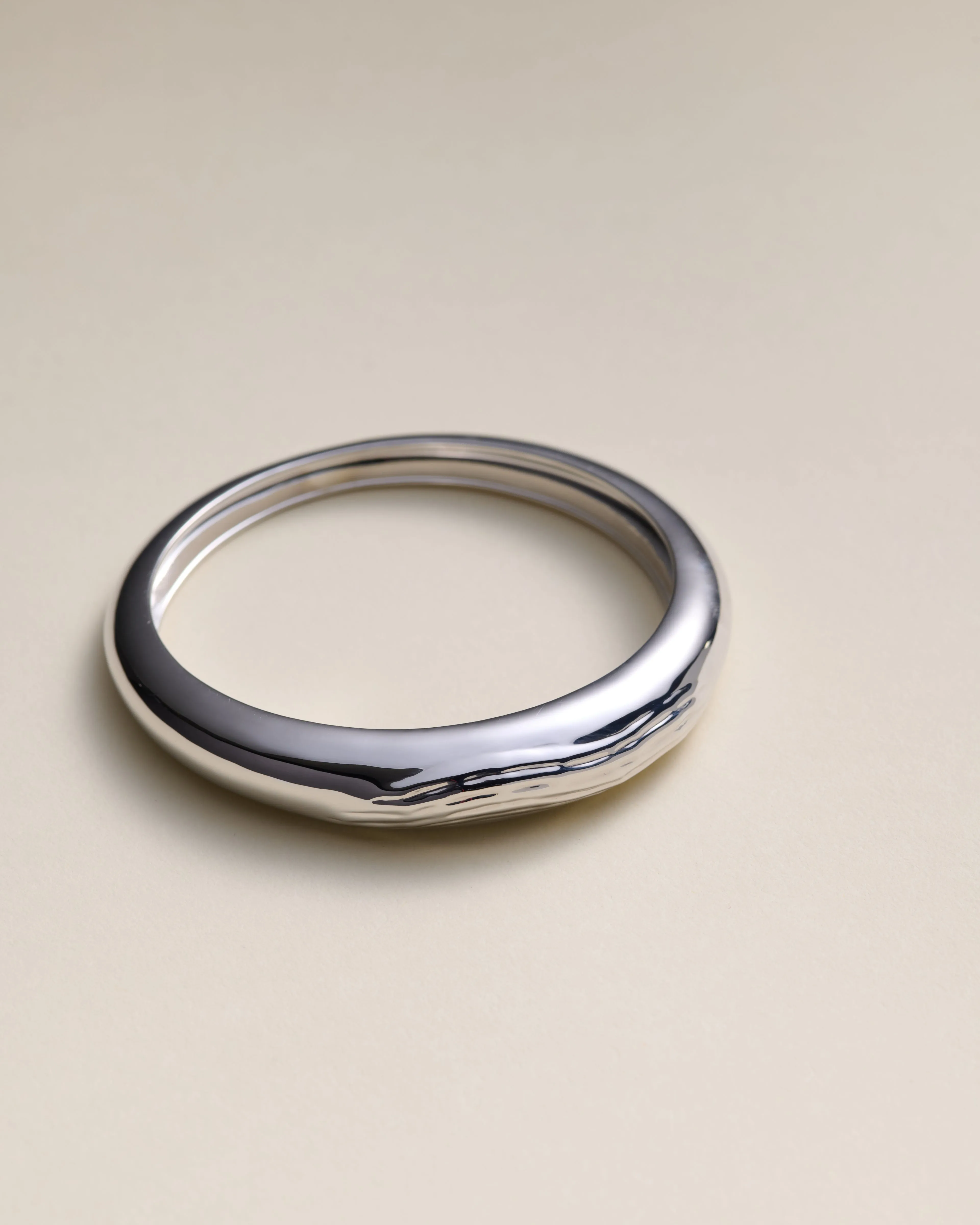 Ruby Texture Bangle 925 Recycled Sterling Silver