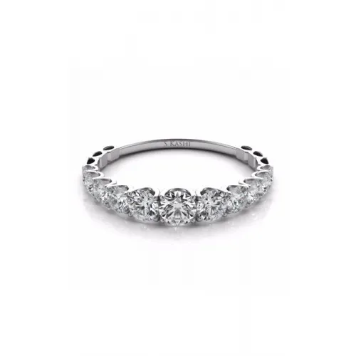 S Kashi & Sons Prong Set Wedding Band EN7583-BWG