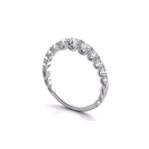 S Kashi & Sons Prong Set Wedding Band EN7583-BWG
