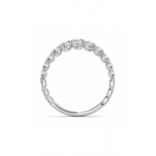 S Kashi & Sons Prong Set Wedding Band EN7583-BWG