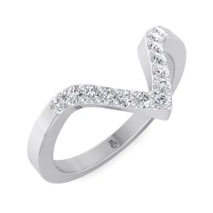 Sardy - Wedding Band with Curve (0.07 CT)