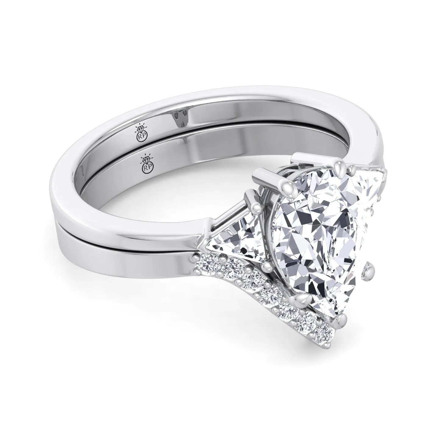 Sardy - Wedding Band with Curve (0.07 CT)
