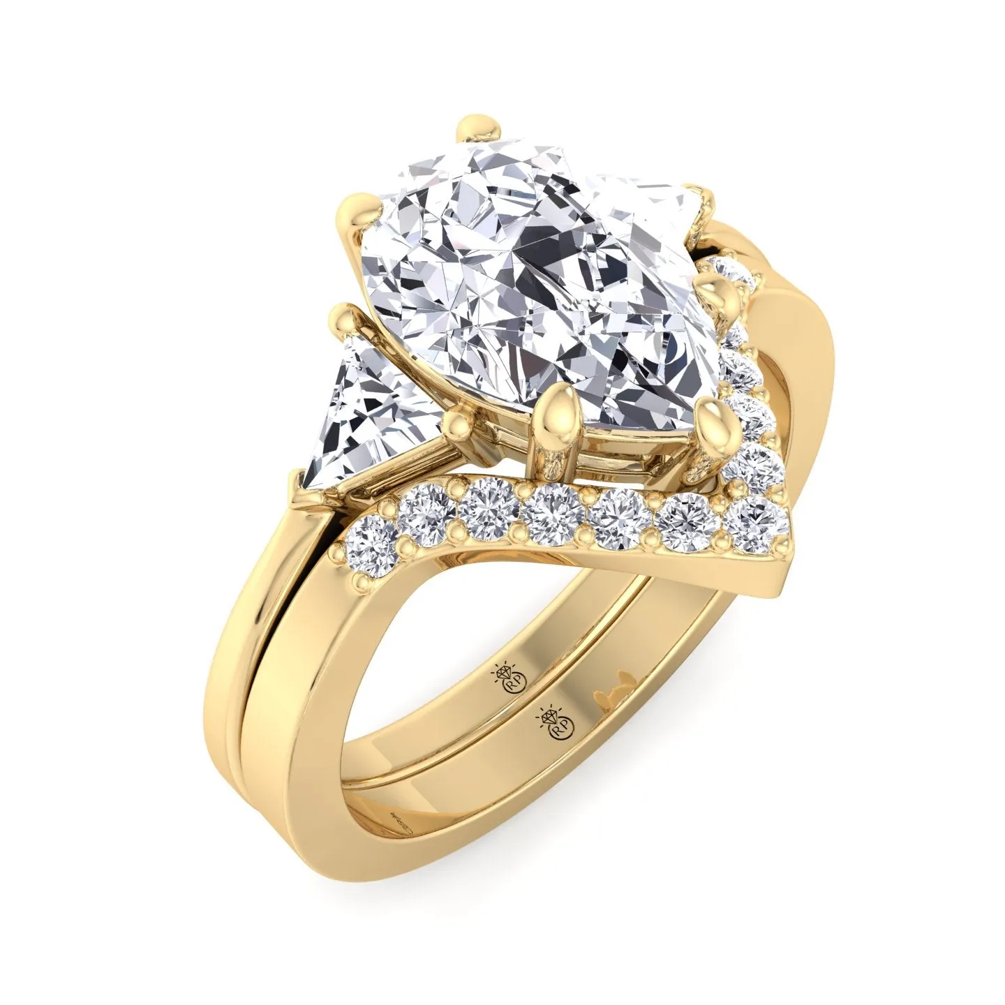 Sardy - Wedding Band with Curve (0.07 CT)