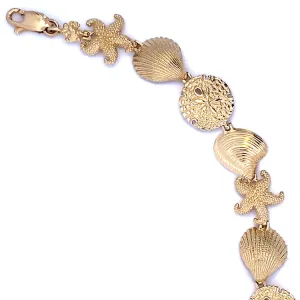 Seashell Bracelet, 14Kt