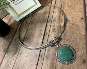 SEMI-PRECIOUS STONE CHOKER Necklace (N54)
