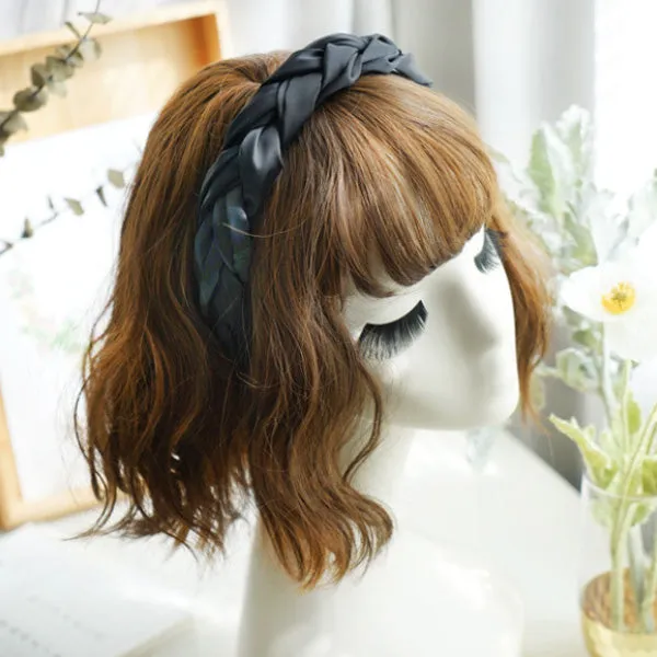 Silk Satin Braid Headband 仿絲緞編織辮子頭箍