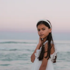 Silky Frayed Edge Classic Padded Headband