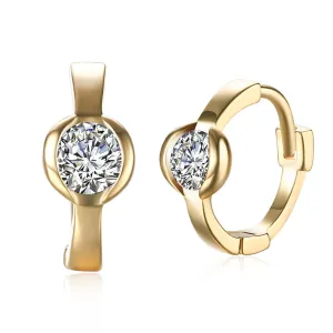 SKMEI LKN030 Small Earrings Hoops w/ Zirconia Diamond