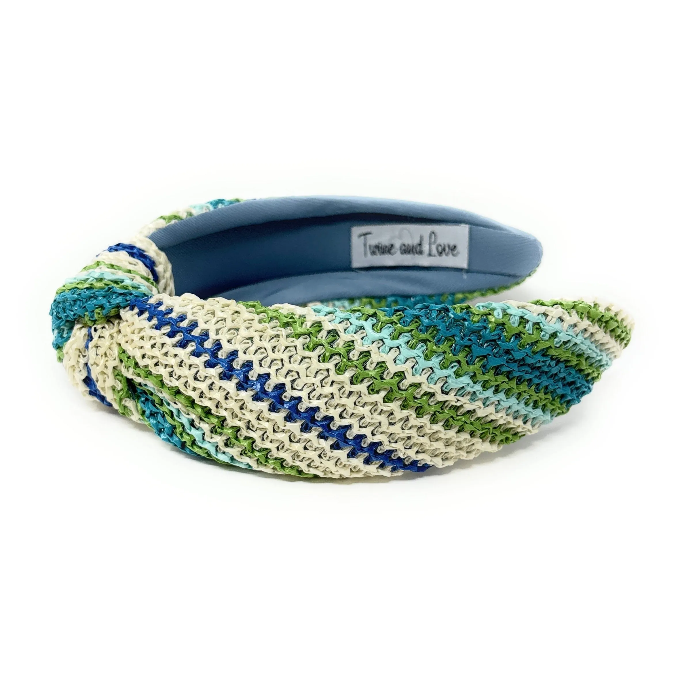Skye Raffia Woven Top Knot Headband