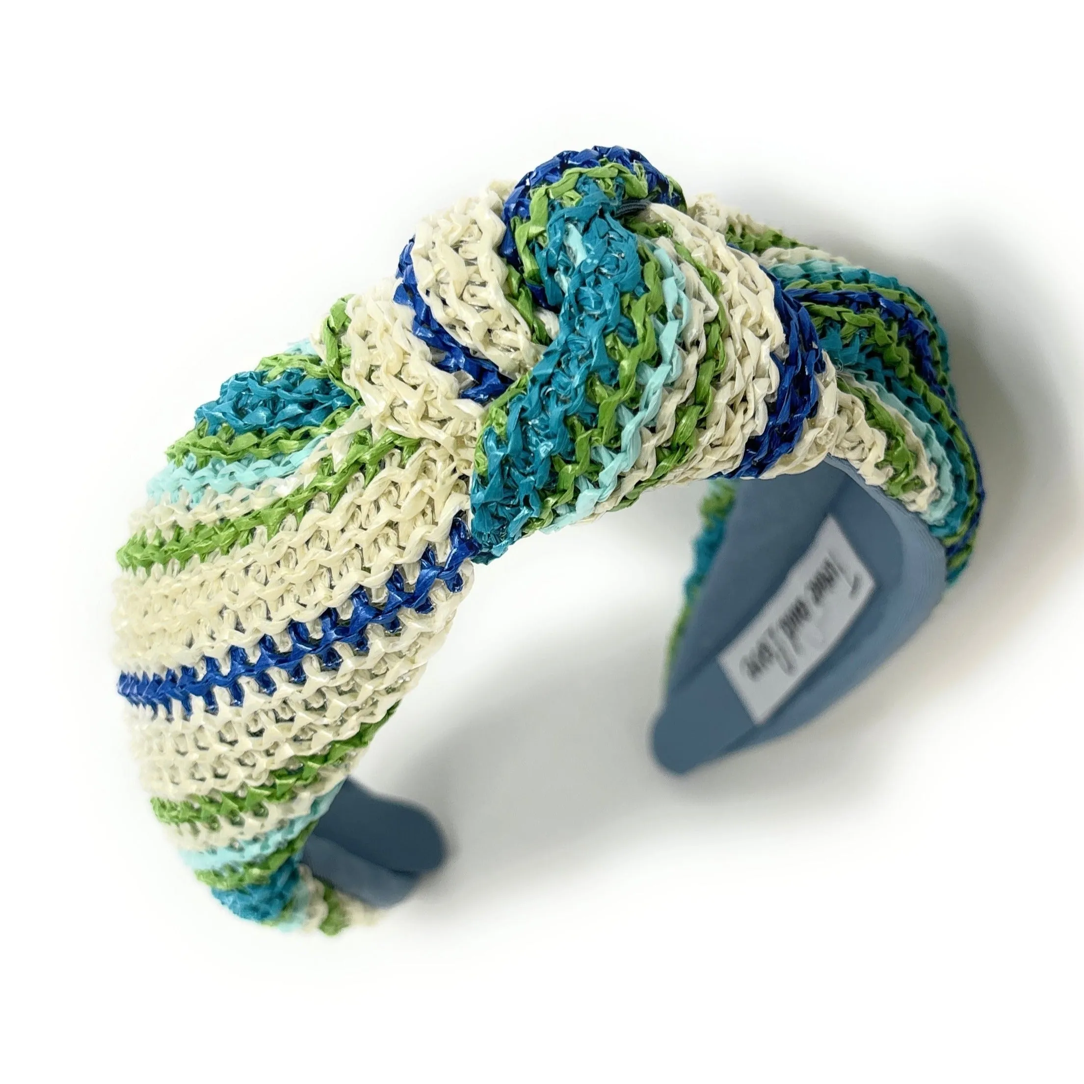 Skye Raffia Woven Top Knot Headband