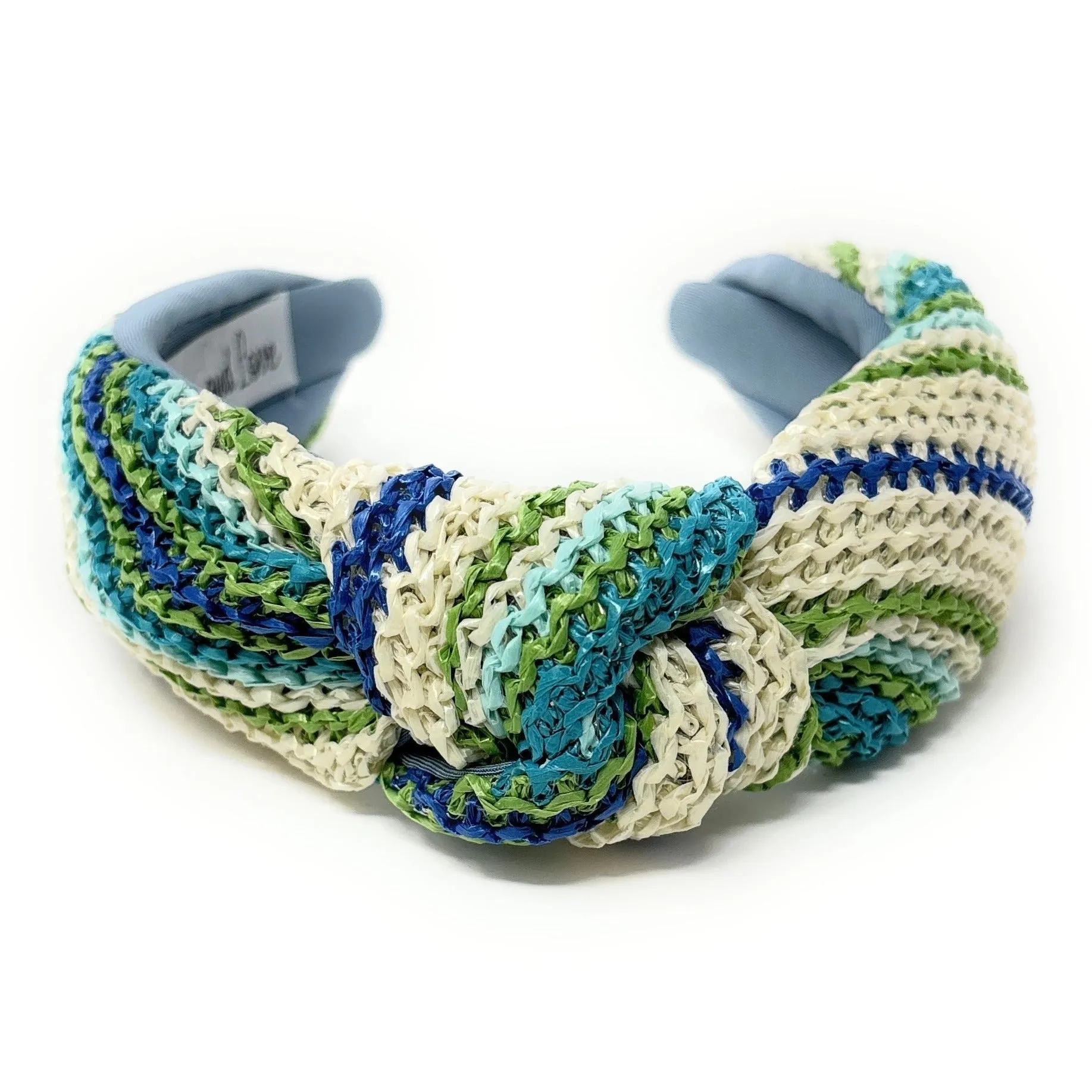 Skye Raffia Woven Top Knot Headband