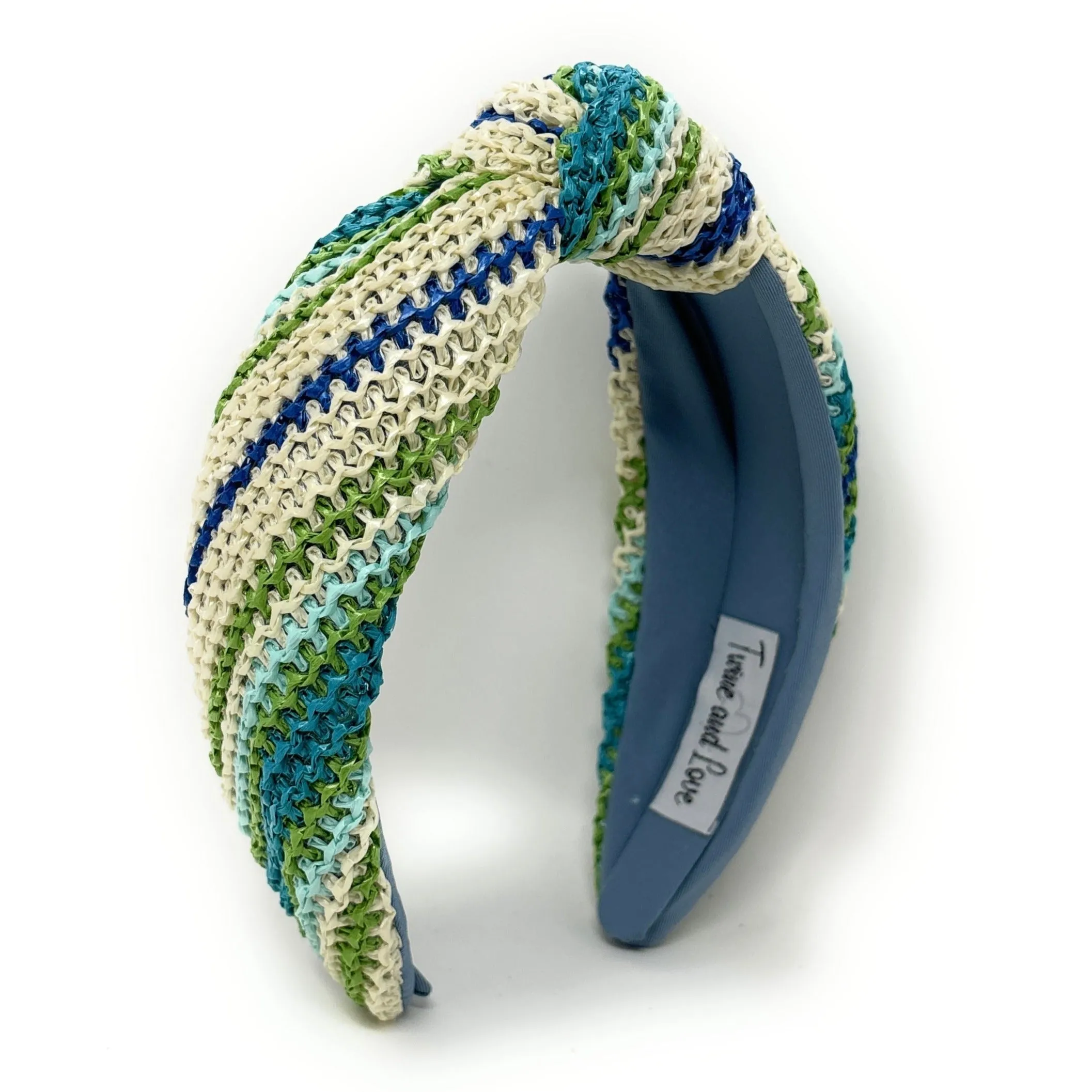 Skye Raffia Woven Top Knot Headband