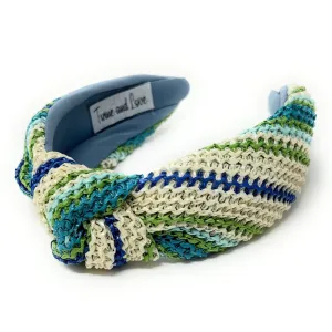 Skye Raffia Woven Top Knot Headband