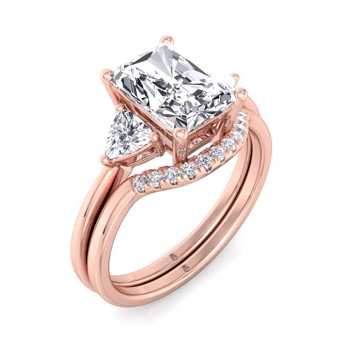 Storm - Wedding Band with Curve (0.025 CT)