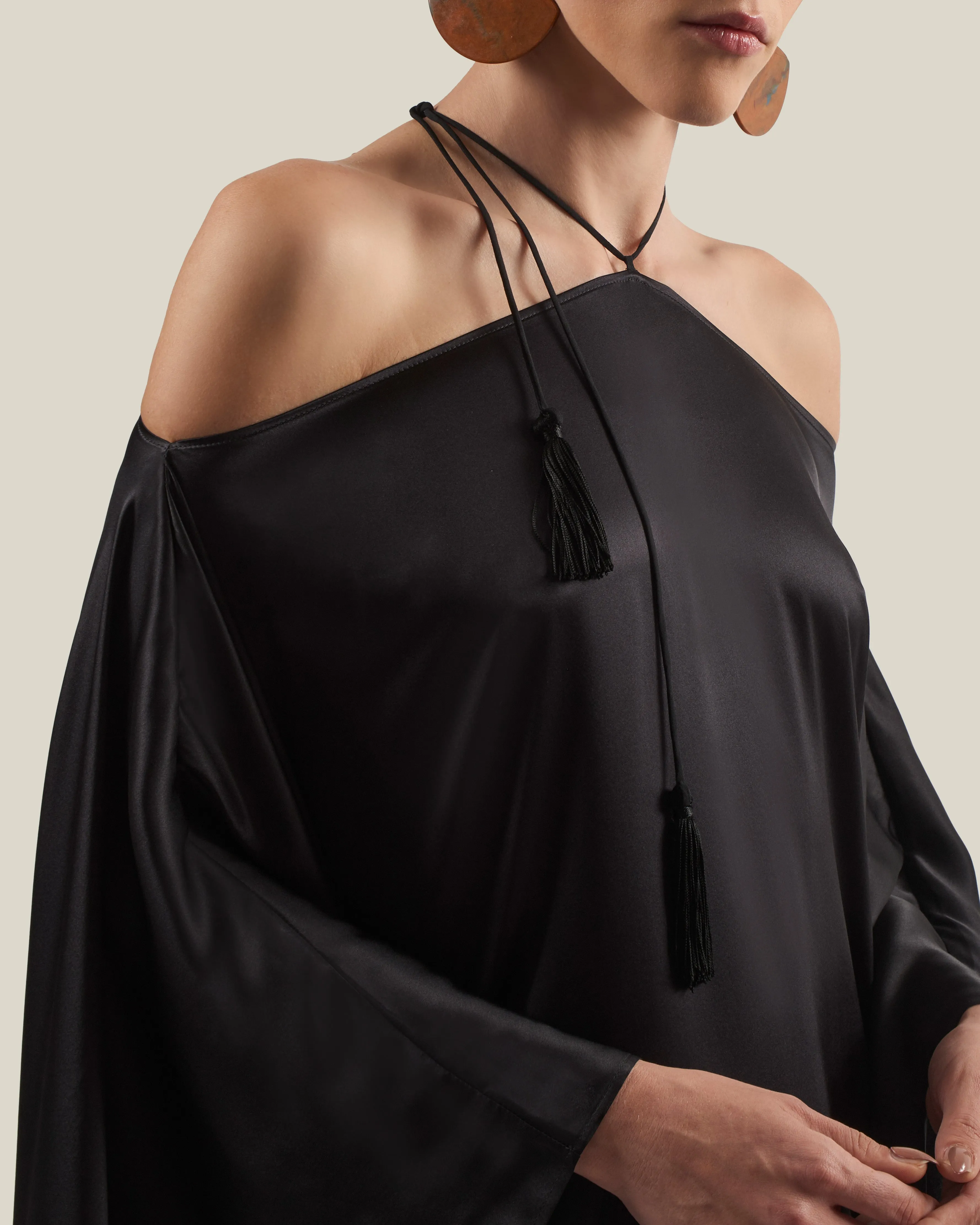 Sza Sza Kaftan in Black