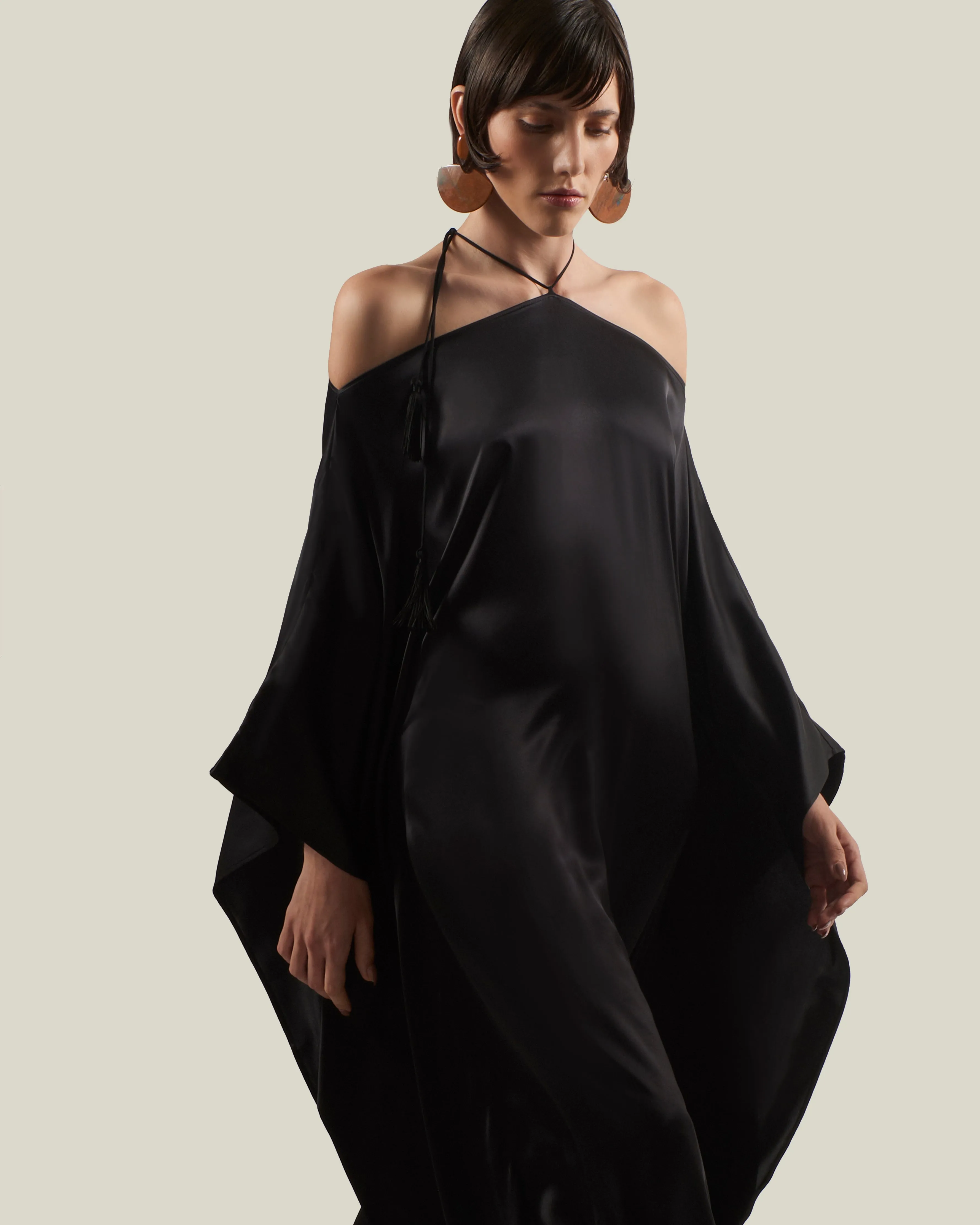 Sza Sza Kaftan in Black